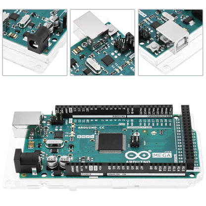 Arduino Mega 2560 REV3 [A000067] - ATmega2560, 16MHz, 54 Digital I/O, 16 Analog Inputs, 256KB Flash, USB, Compatible with Arduino IDE for Advanced Projects