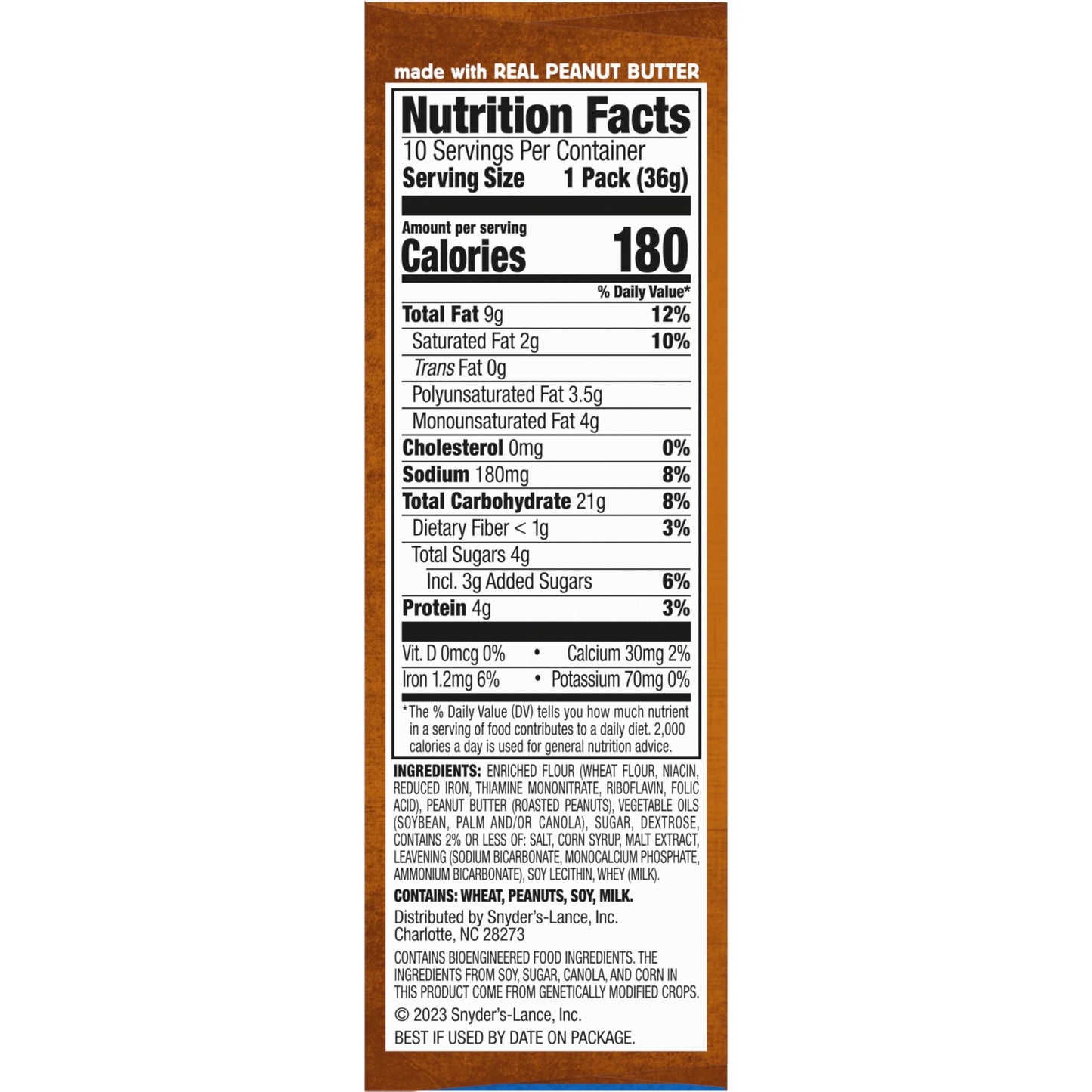 Lance Sandwich Crackers, Variety Pack, 3 Flavors, 20 Individually Wrapped Packs, 6 Sandwiches Each