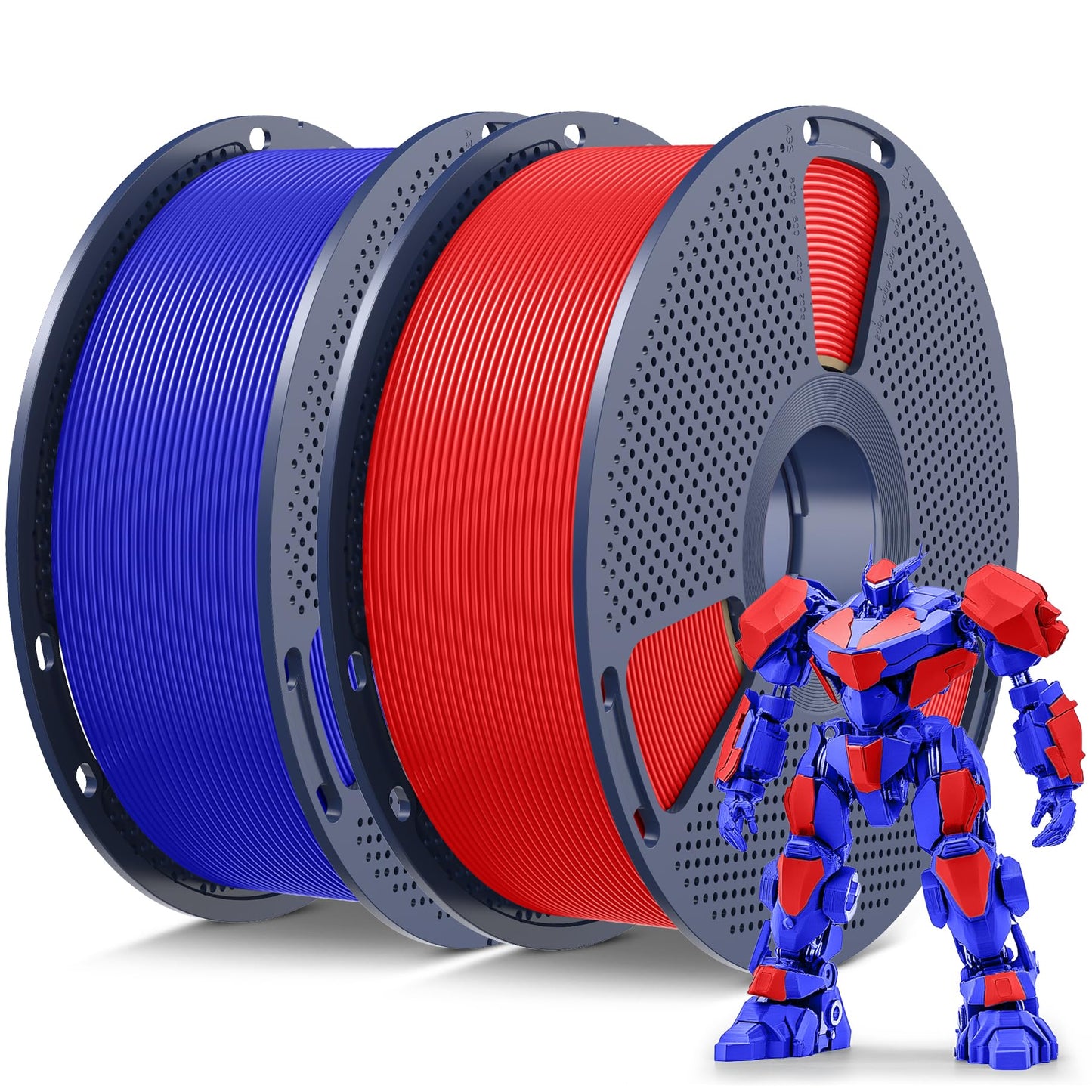 SUNLU PLA 3D Printer Filament PLA Filament 1.75mm, Neatly Wound 3D Printing Filament 1.75mm, Dimensional Accuracy +/- 0.02 mm, Fit Most FDM 3D Printers, 1kg Spool (2.2lbs), Black