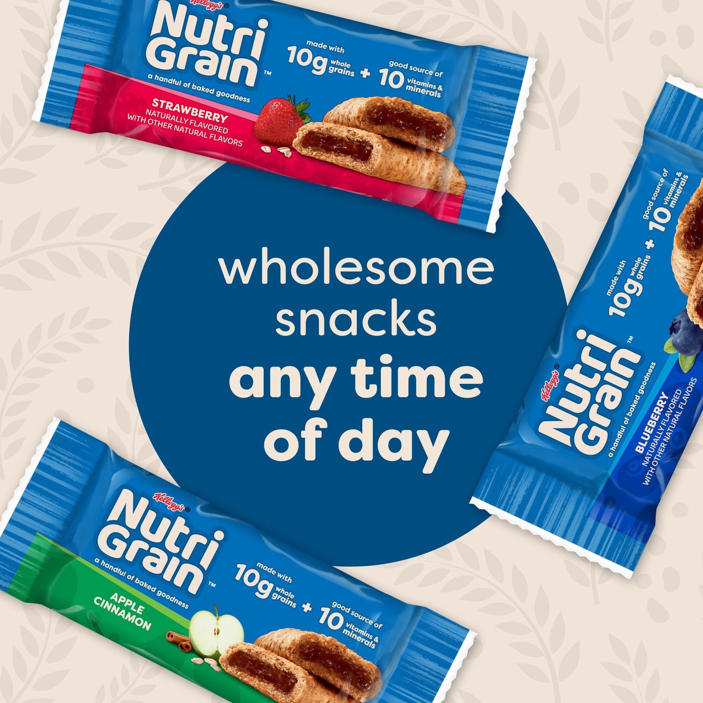 Nutri-Grain Soft Baked Breakfast Bars, Kids Snacks, Whole Grain, Variety Pack (4 Boxes, 32 Count)