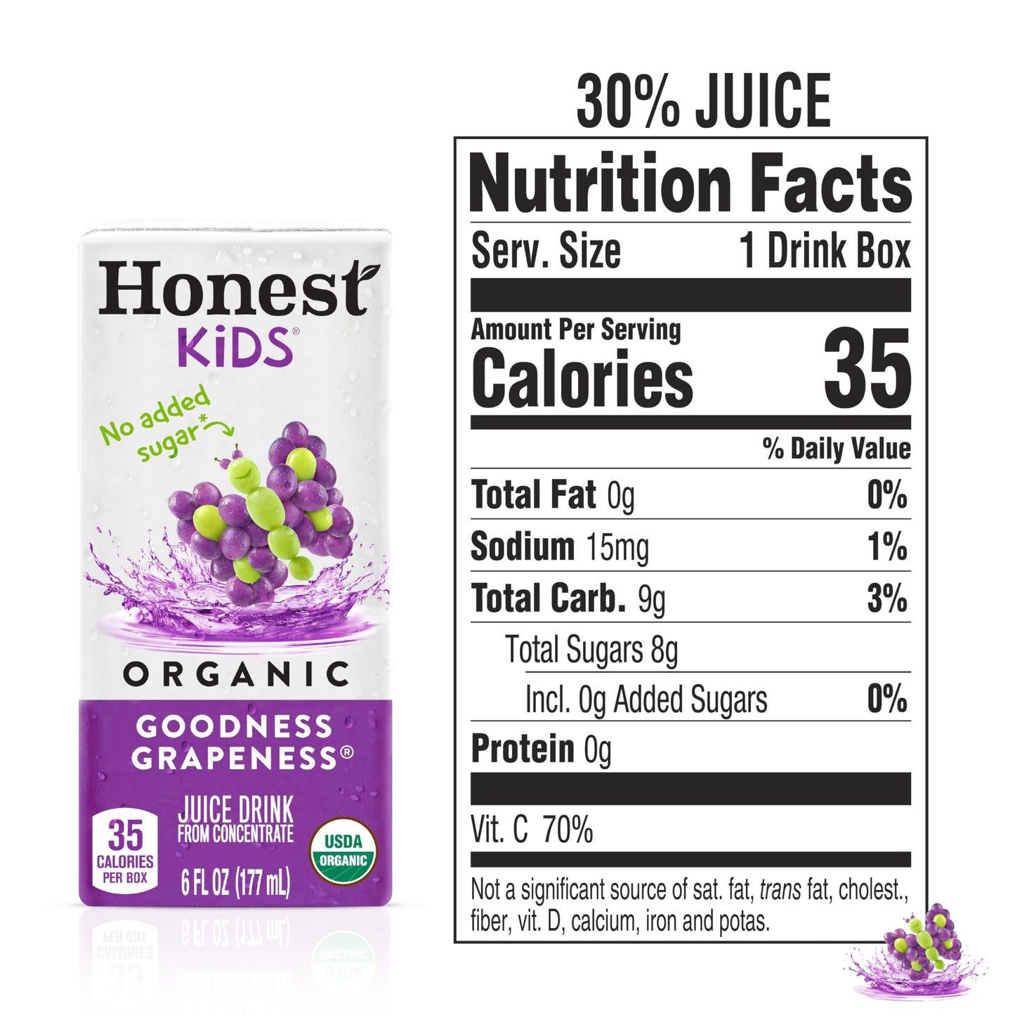 Honest Kids Variety Pack Organic Fruit Juice Drink, 675 fl oz, 32 Pack