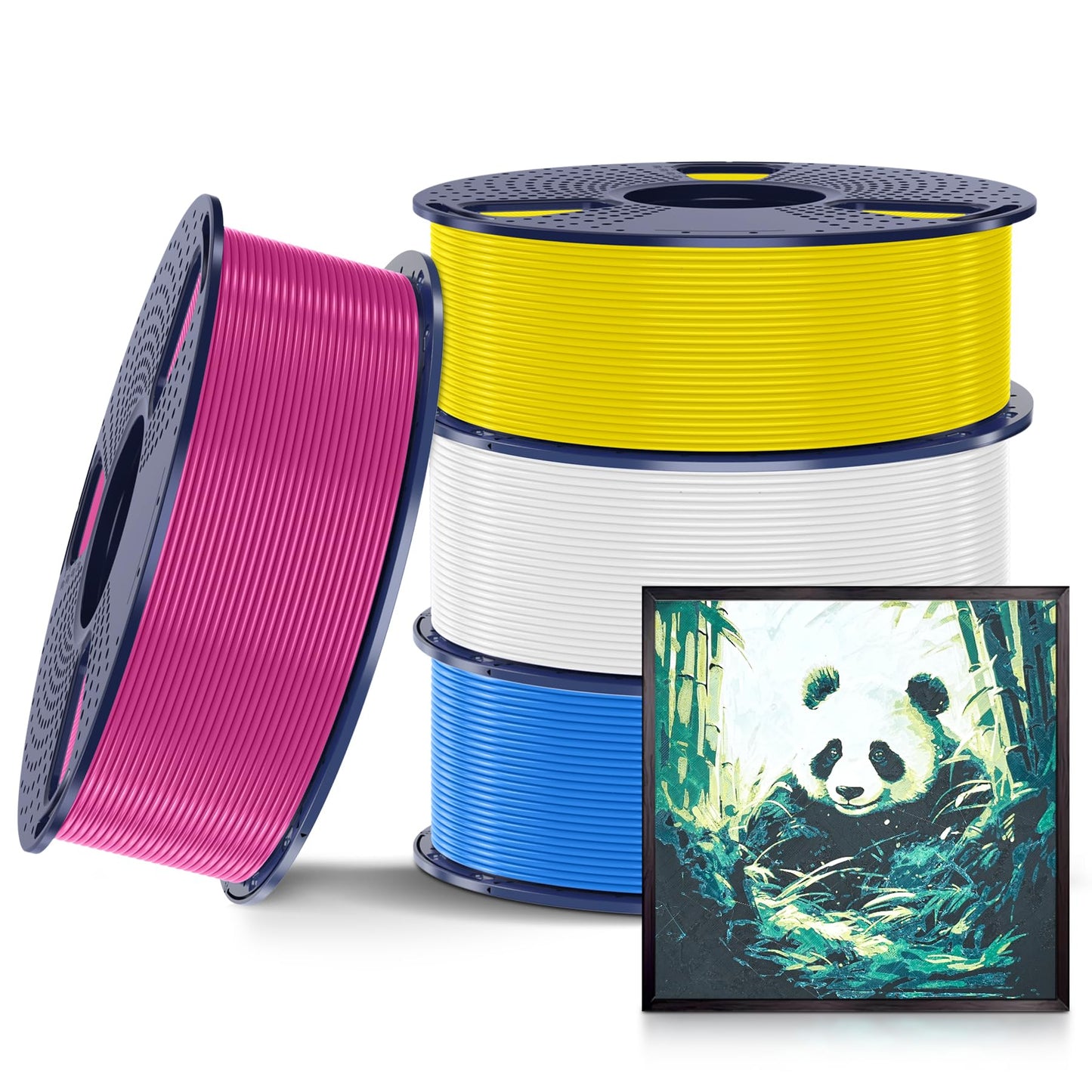 SUNLU PLA 3D Printer Filament PLA Filament 1.75mm, Neatly Wound 3D Printing Filament 1.75mm, Dimensional Accuracy +/- 0.02 mm, Fit Most FDM 3D Printers, 1kg Spool (2.2lbs), Black