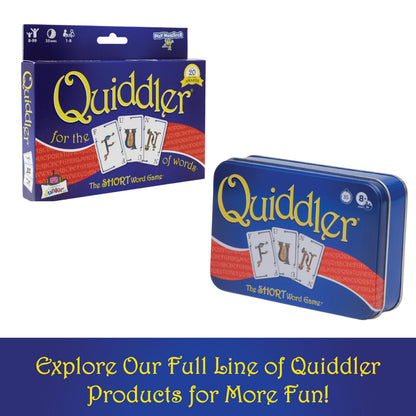 Quiddler Card Games for Kids - Playing Cards Word Games, Deck of Cards, Fun Family Games for Kids and Adults, Game Night, Travel Games, Multi-Player, Ages 8+