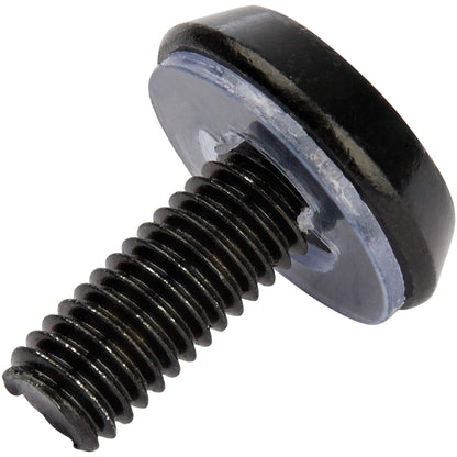 StarTech 50-Pack 10-32 19mm Screws and Square Hole Clip Nuts for 19" or 10" Server Racks, Cabinets and Enclosures, Black and Silver - TAA