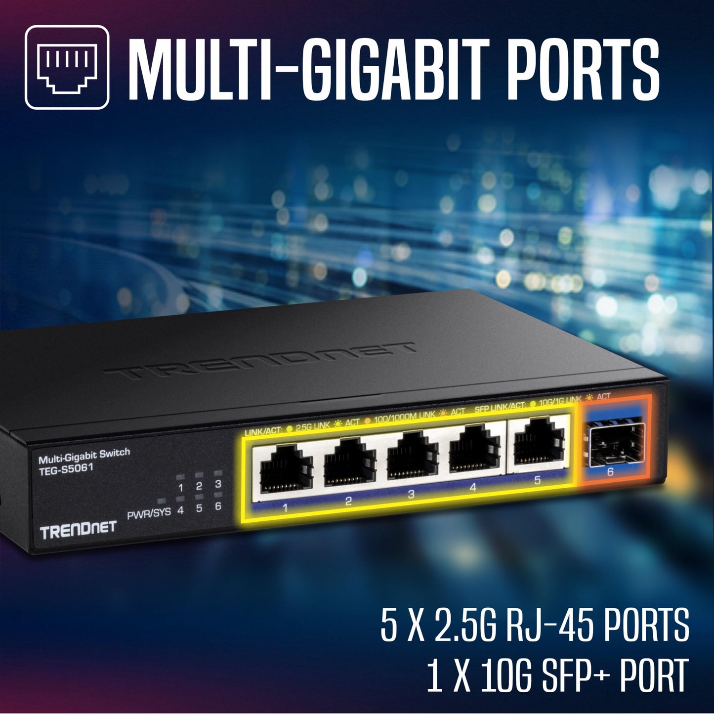 TRENDnet 5 Port Mini Gigabit Switch, TEG-S50g, GREENnet Technology, NDAA + TAA Compliant, Desktop Metal Ethernet Network Switch, 5 x Gigabit Ports, Fanless, Lifetime Protection, Black