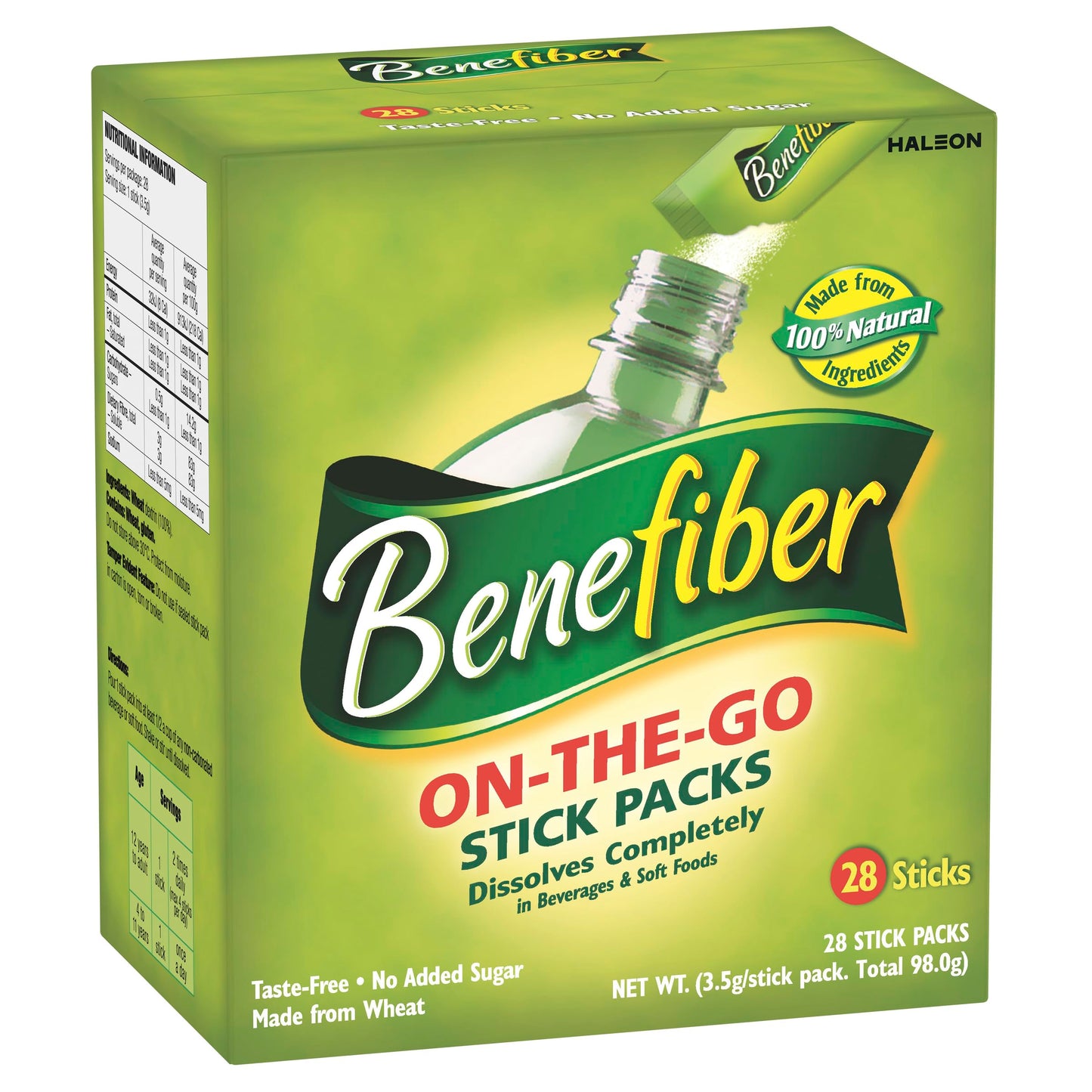 Benefiber Daily Prebiotic GLP-1 Friendly Fiber Supplement Powder for Digestive Health, Unflavored - 250 Teaspoons (17.6 Ounces)