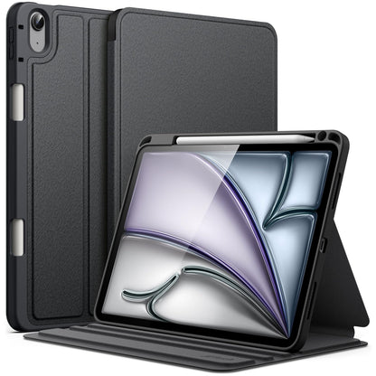 JETech Case for iPad Air 11-Inch M4/M3/M2 (2026/2025/2024), iPad Air 5/4 (2022/2020 5th/4th 10.9-Inch) with Pencil Holder, Slim Folio Stand Protective Tablet Cover, Multi-Angle Viewing (Black)