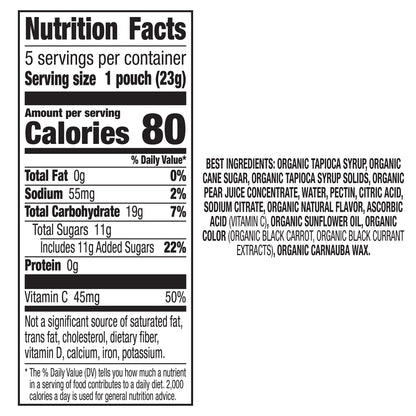 Annie's Organic Bunny Fruit Snacks, Variety Pack, Gluten Free Snack, 22 ct, 15.4 oz