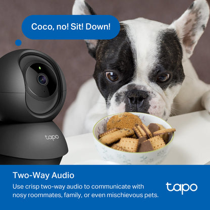 TP-Link Tapo Pan/Tilt Security Camera for Baby Monitor, Pet Camera w/Motion Detection, 1080P, 2-Way Audio, Night Vision, Cloud & SD Card Storage, Works with Alexa & Google Home (Tapo C200)