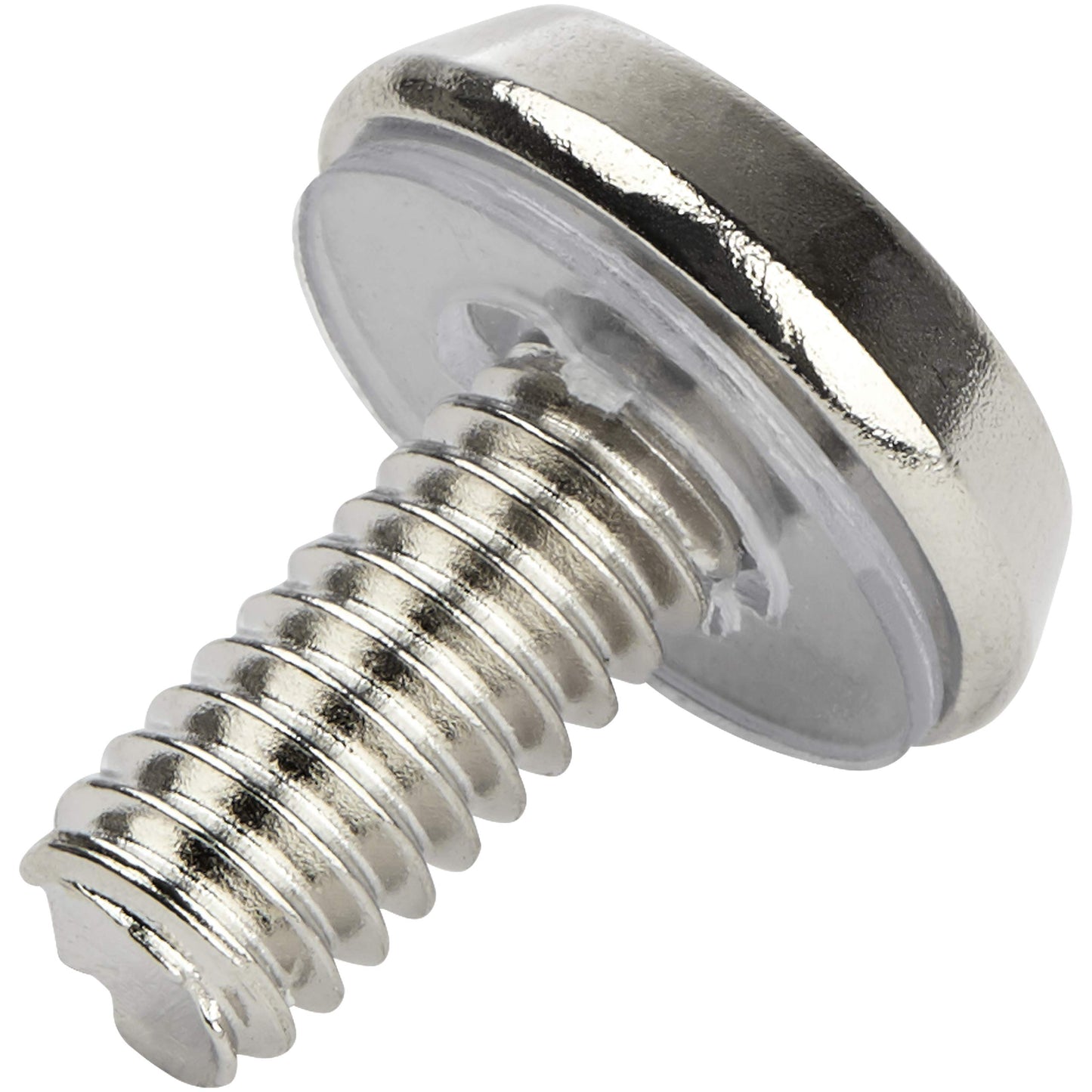 StarTech 50-Pack 10-32 19mm Screws and Square Hole Clip Nuts for 19" or 10" Server Racks, Cabinets and Enclosures, Black and Silver - TAA
