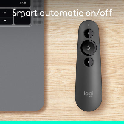 Logitech Wireless Presenter R800, PowerPoint Clicker with Green Laser Pointer, Wireless Presentation Clicker Remote