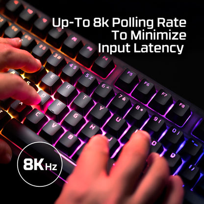 HyperX Alloy Core RGB – Membrane Gaming Keyboard, Comfortable Quiet Silent Keys with RGB LED Lighting Effects, Spill Resistant, Dedicated Media Keys, Compatible with Windows 10/8.1/8/7 – Black
