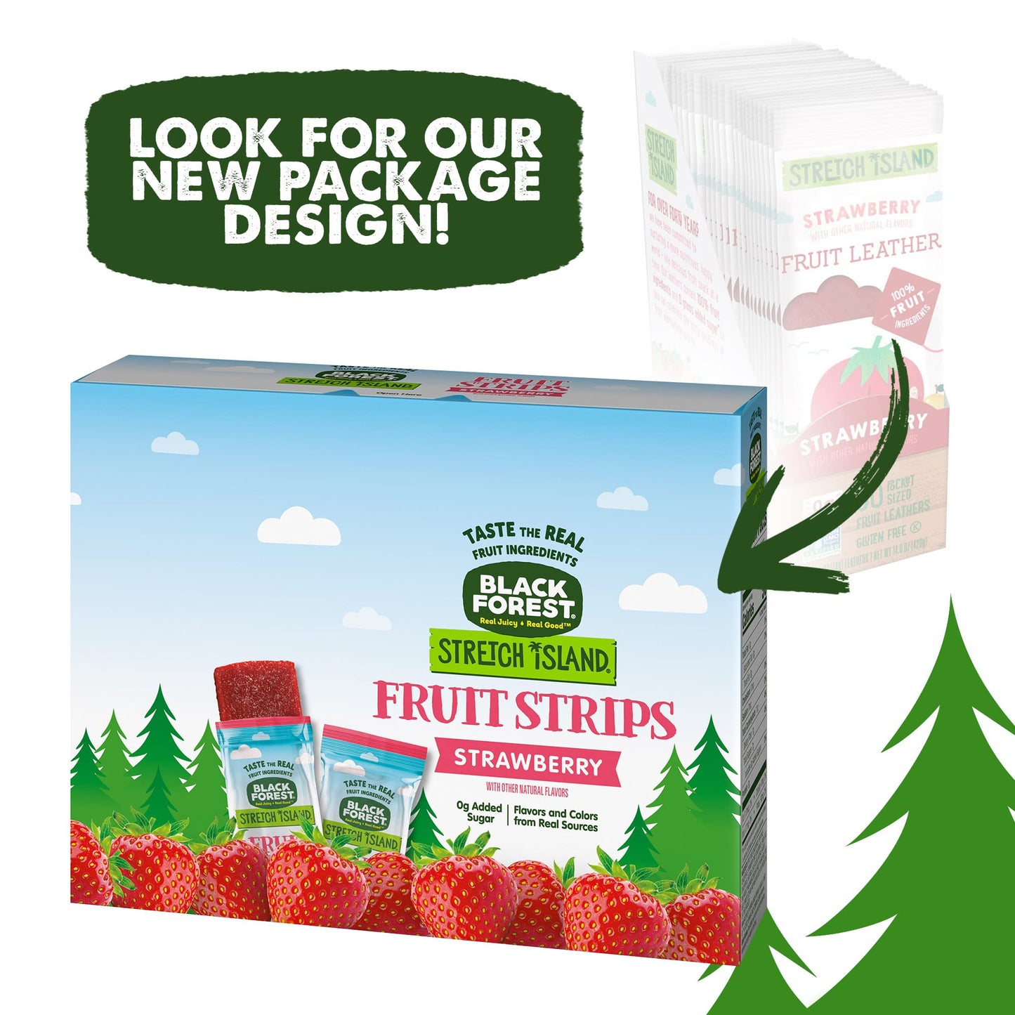 Black Forest Stretch Island Fruit Strips Variety Pack, 12 Count (Pack of 2)