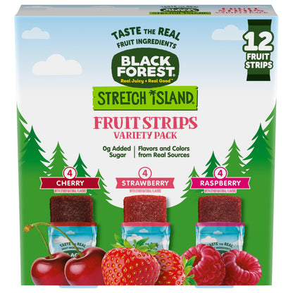 Black Forest Stretch Island Fruit Strips Variety Pack, 12 Count (Pack of 2)