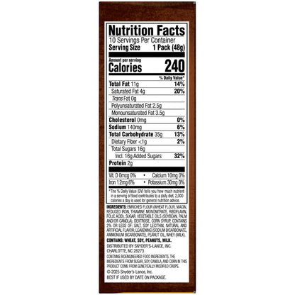 Lance Sandwich Crackers, Variety Pack, 3 Flavors, 20 Individually Wrapped Packs, 6 Sandwiches Each