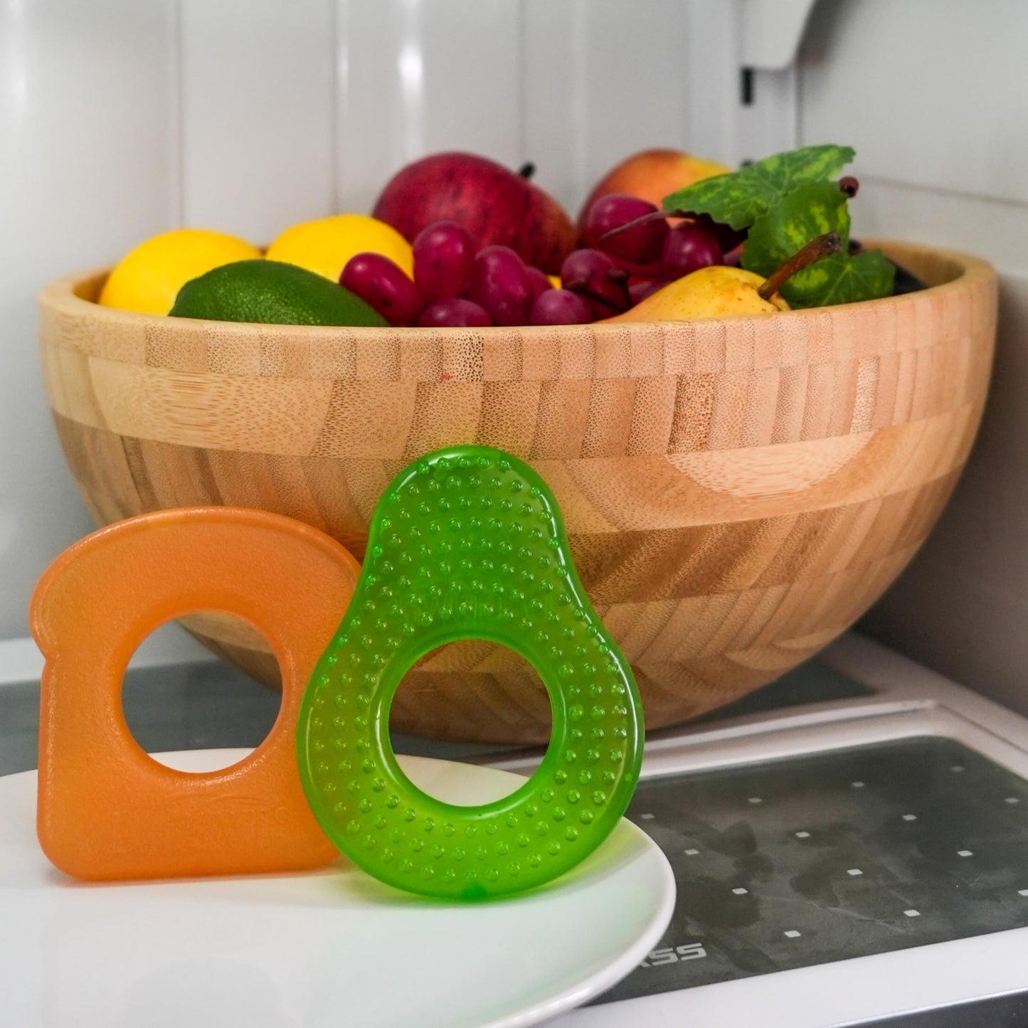 Dr. Brown's AquaCool Water-Filled Teether, Cooling Baby Teether Toy for Sore Gums, Apple Pineapple, BPA-Free, 3m+, 2-Pack