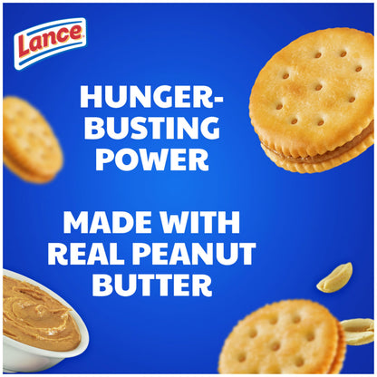 Lance Sandwich Crackers, Variety Pack, 3 Flavors, 20 Individually Wrapped Packs, 6 Sandwiches Each