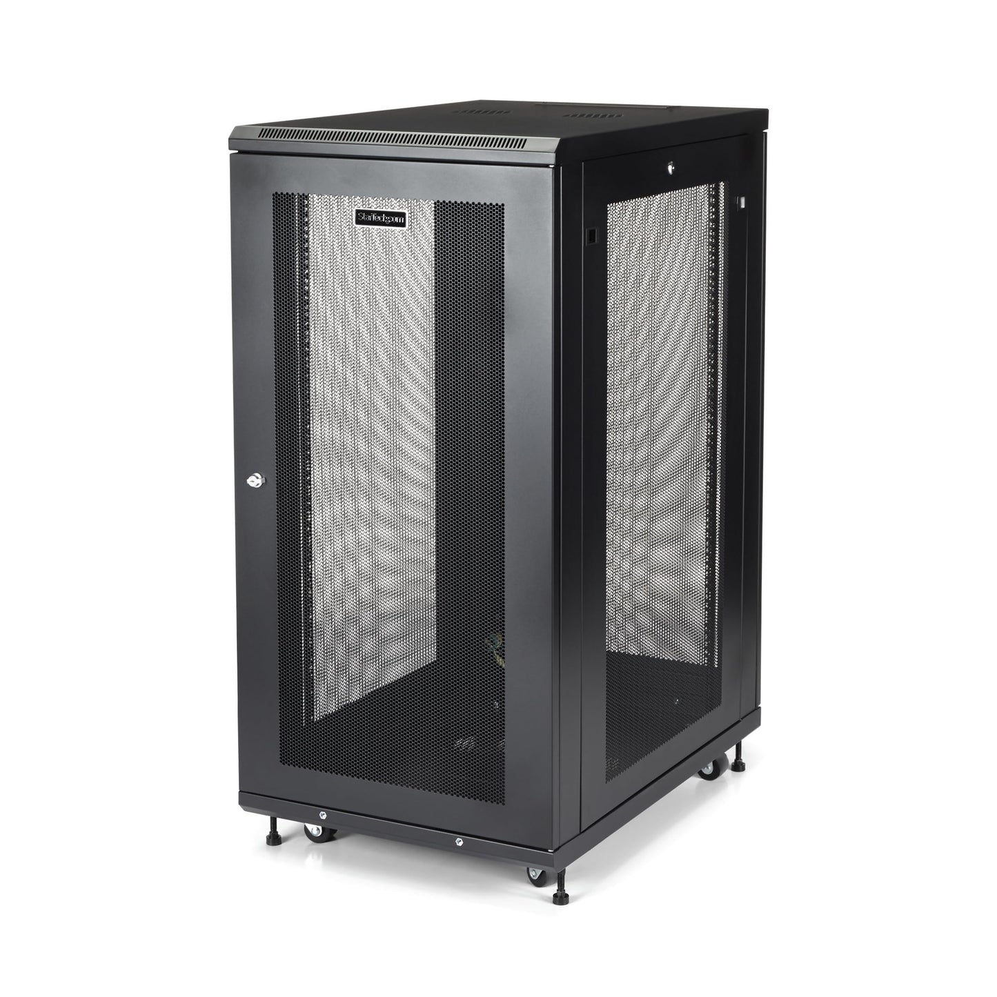 StarTech 18U Enterprise-Grade Server Rack Cabinet Kit, 19in Enclosed 4-Post Rack with Shelf and Cable Management, 29in (75cm) Mounting Depth, 992lb (450kg) Capacity