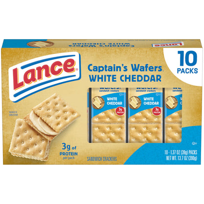 Lance Sandwich Crackers, Variety Pack, 3 Flavors, 20 Individually Wrapped Packs, 6 Sandwiches Each
