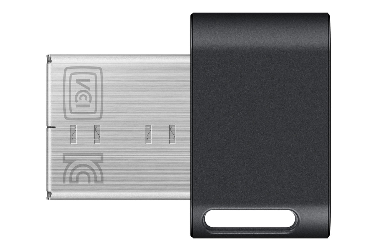 SAMSUNG FIT Plus 3.1 USB Flash Drive, 128GB, 400MB/s, Plug In and Stay, Storage Expansion for Laptop, Tablet, Smart TV, Car Audio System, Gaming Console, MUF-128AB/AM,Gunmetal Gray