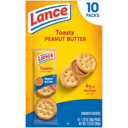 Lance Sandwich Crackers, Variety Pack, 3 Flavors, 20 Individually Wrapped Packs, 6 Sandwiches Each