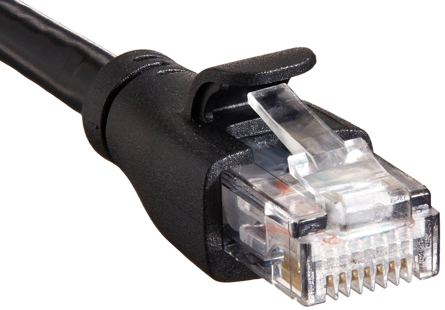 Amazon Basics RJ45 Cat-6 Ethernet Patch Internet Cable, 1Gbps Transfer Speed, Gold-Plated Connectors, Universal Connectivity for PC, TV, Tablet, Router, Printer, 5 Foot, Black