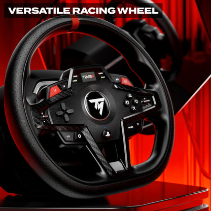 Thrustmaster T248R Racing Wheel & Magnetic Pedals for PS5, PS4 & PC – 3.1 Nm Hybrid Drive Force Feedback, Magnetic Paddle Shifters and Interactive LCD Display