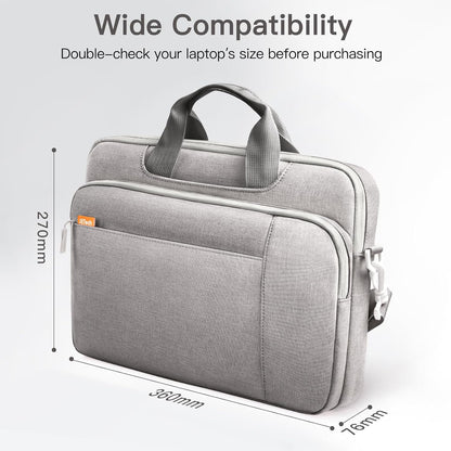 JETech 13 13.3 14 Inch Laptop Bag Case, Waterproof Computer Sleeve Cover Compatible with MacBook Neo (A18 Pro), MacBook Air/Pro 13/14, Surface Book 13.5, HP Pavilion 14 (Light Grey)
