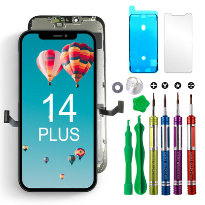 Compatible with iPhone XR Premium LCD Screen Replacement 6.1 inch (Model A1984, A2105, A2106, A2108) High Resolution Display digitizer Assembly Touch Screen