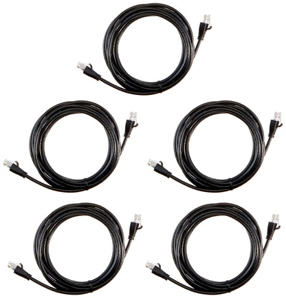 Amazon Basics RJ45 Cat-6 Ethernet Patch Internet Cable, 1Gbps Transfer Speed, Gold-Plated Connectors, Universal Connectivity for PC, TV, Tablet, Router, Printer, 5 Foot, Black