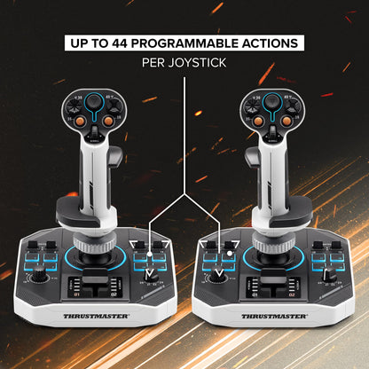 Thrustmaster Sol-R2 HOSAS Dual Flight Joysticks - Hall Effect Technology, 88 Buttons Space Sim Joystick for Flight Simulator - Compatible with PC