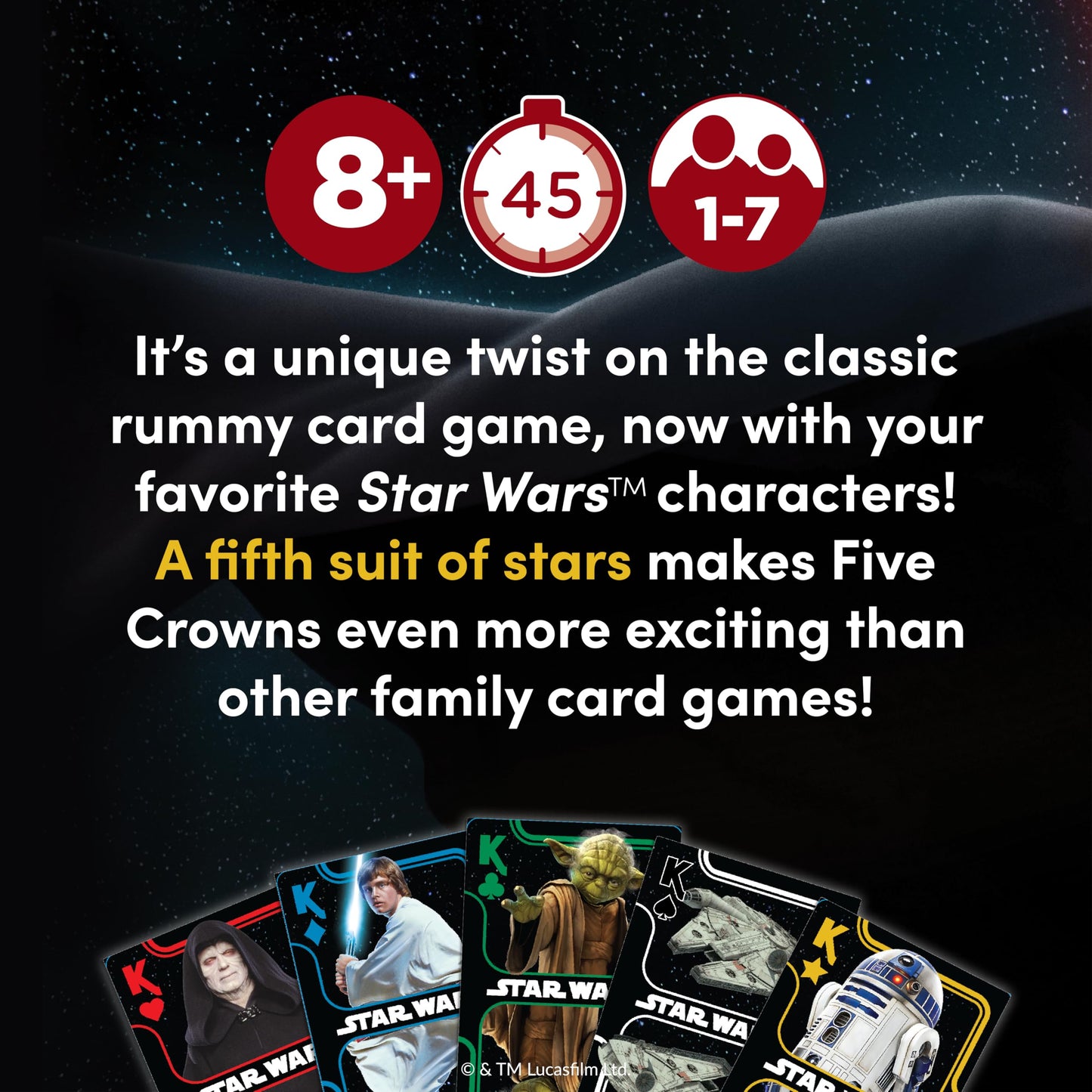 Five Crowns – Card Game for Kids and Adults, Travel and Family Game Night Favorite, The Game isn’t Over Until the Kings Go Wild, 5 Suited Rummy Style Card Game, 1-7 Players, Ages 8+