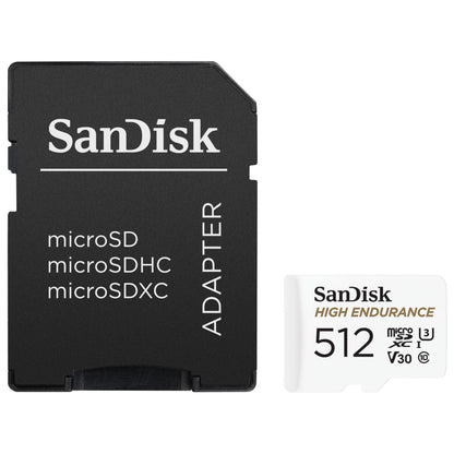 SANDISK 256GB High Endurance microSD Card + Adapter