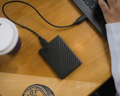 WD 5TB My Passport, Portable External Hard Drive, Black, backup software with defense against ransomware, and password protection, USB 3.1/USB 3.0 compatible - WDBPKJ0050BBK-WESN