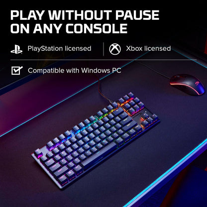 HyperX Alloy Origins 65 - Mechanical Gaming Keyboard – Compact 65% Form Factor - Linear Red Switch - Double Shot PBT Keycaps - RGB LED Backlit - NGENUITY Software Compatible,Black