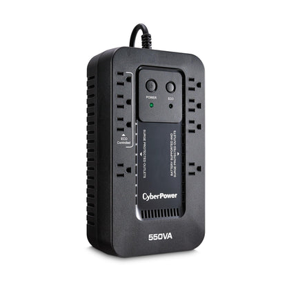 CyberPower EC850LCD Ecologic UPS Battery Backup and Surge Protector, 850VA/510W, 12 Outlets, ECO Mode, Compact, UL Certified