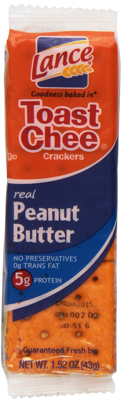 Lance Sandwich Crackers, Variety Pack, 3 Flavors, 20 Individually Wrapped Packs, 6 Sandwiches Each