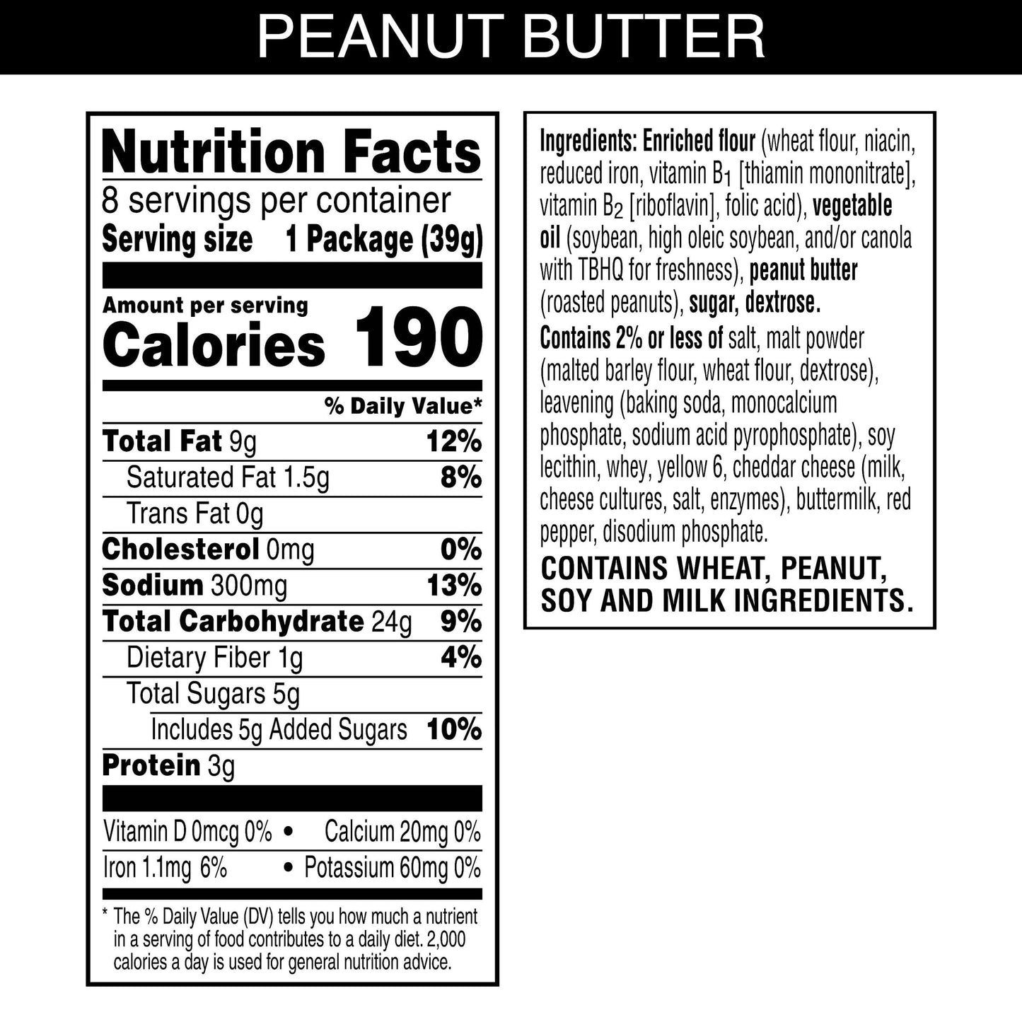 Austin Peanut Butter On Toasty Sandwich Crackers, Lunch Snacks, 11oz Tray (8 Packs)