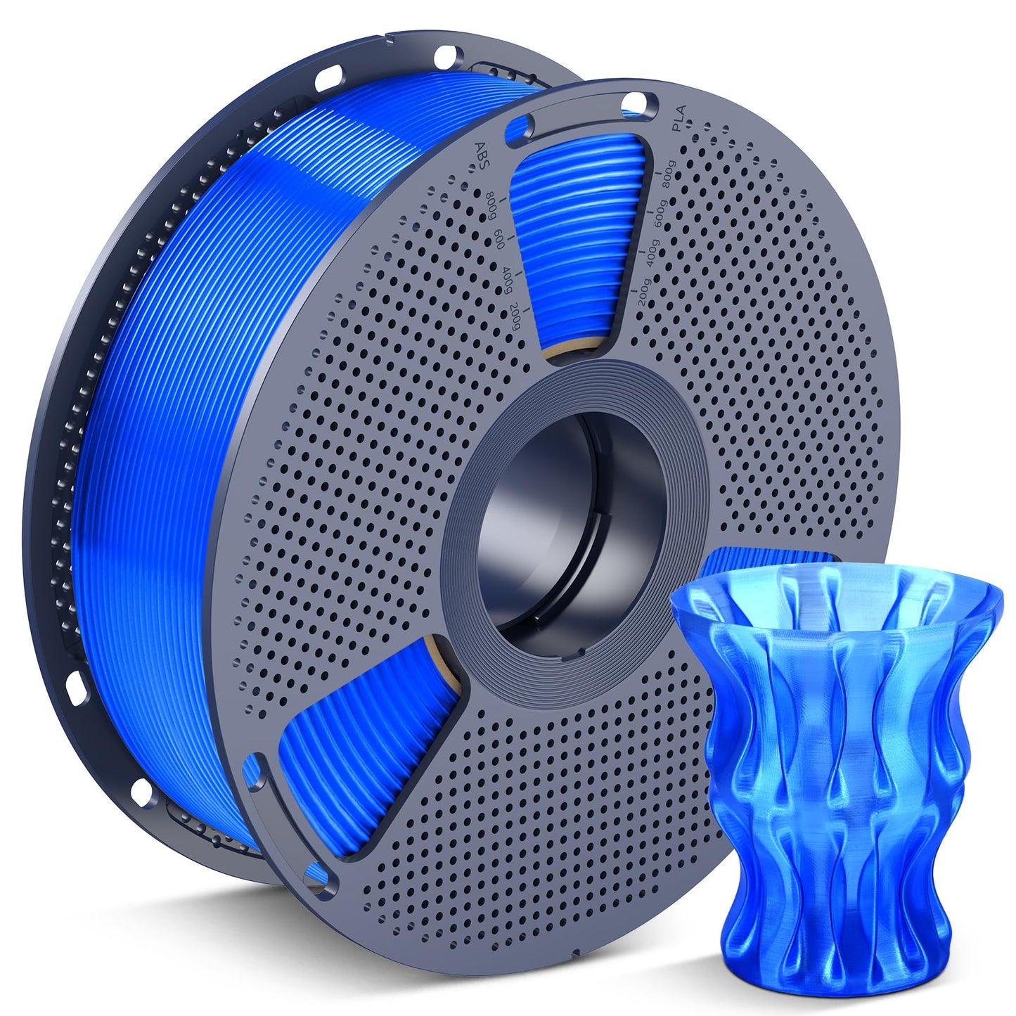 SUNLU PLA 3D Printer Filament PLA Filament 1.75mm, Neatly Wound 3D Printing Filament 1.75mm, Dimensional Accuracy +/- 0.02 mm, Fit Most FDM 3D Printers, 1kg Spool (2.2lbs), Black
