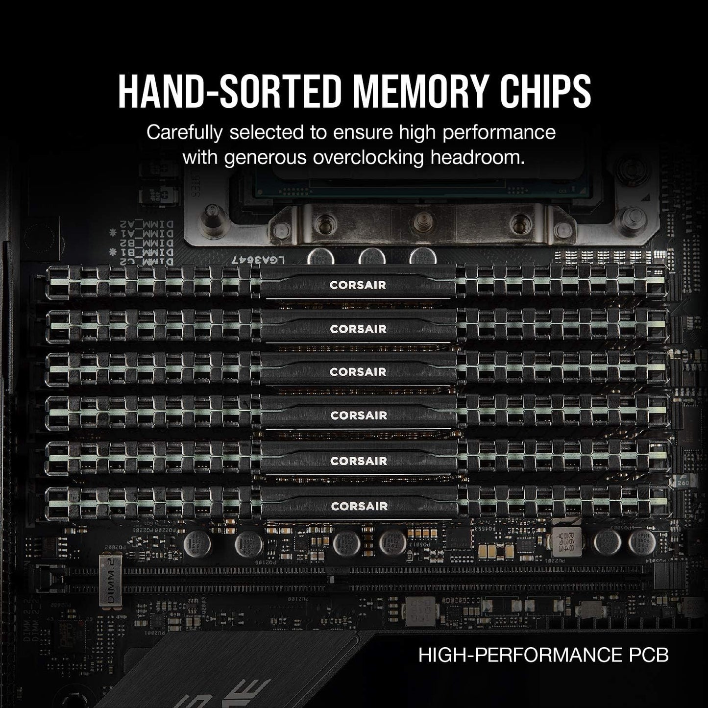 CORSAIR Vengeance LPX DDR4 RAM 32GB (2x16GB) Up to 3200MHz CL16-20-20-38 1.35V Intel XMP AMD EXPO Computer Memory – Black (CMK32GX4M2E3200C16)