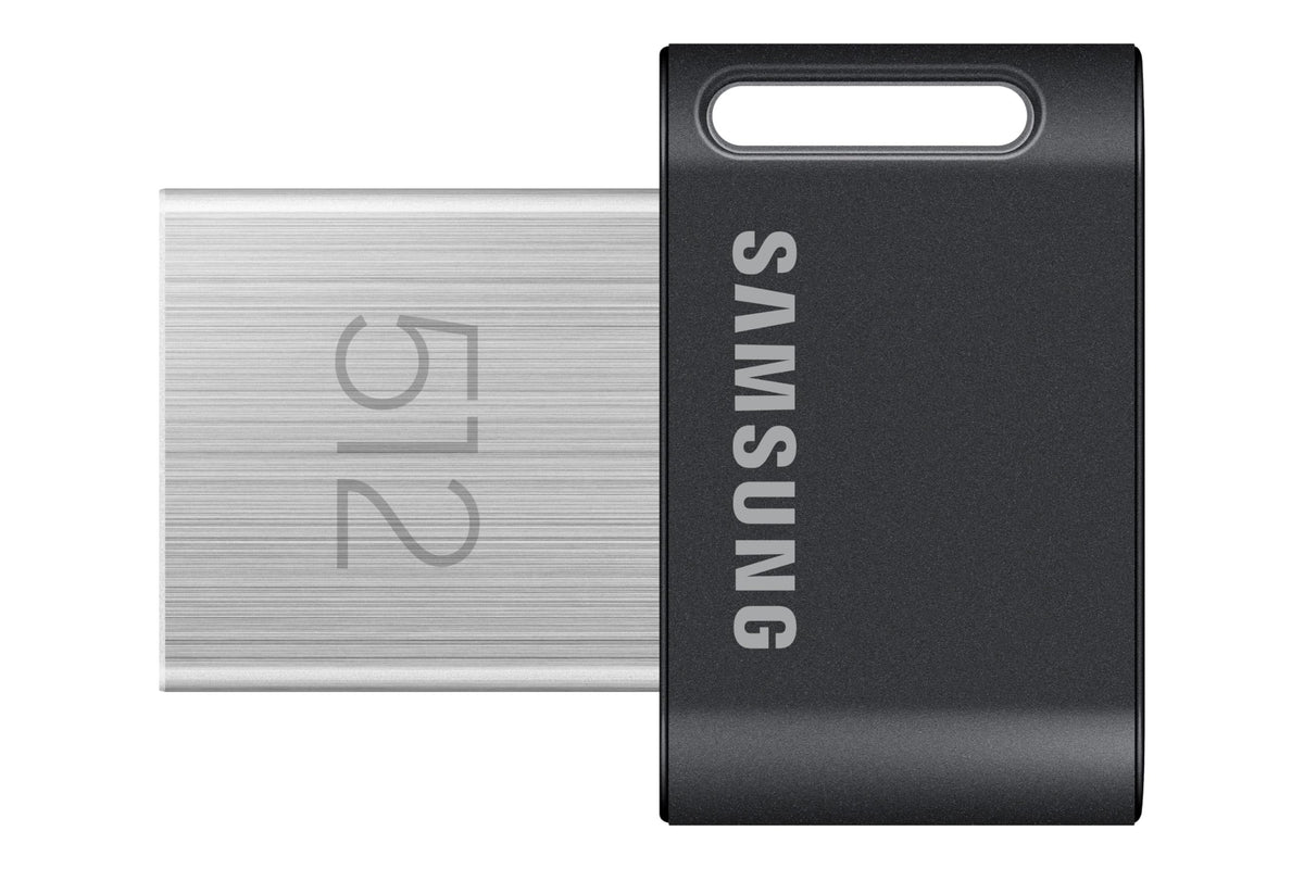 SAMSUNG FIT Plus 3.1 USB Flash Drive, 128GB, 400MB/s, Plug In and Stay, Storage Expansion for Laptop, Tablet, Smart TV, Car Audio System, Gaming Console, MUF-128AB/AM,Gunmetal Gray
