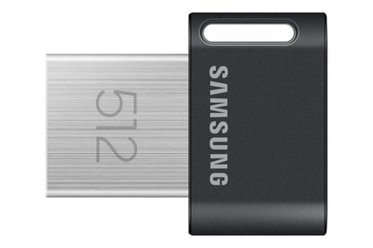 SAMSUNG FIT Plus 3.1 USB Flash Drive, 128GB, 400MB/s, Plug In and Stay, Storage Expansion for Laptop, Tablet, Smart TV, Car Audio System, Gaming Console, MUF-128AB/AM,Gunmetal Gray