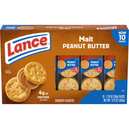 Lance Sandwich Crackers, Variety Pack, 3 Flavors, 20 Individually Wrapped Packs, 6 Sandwiches Each