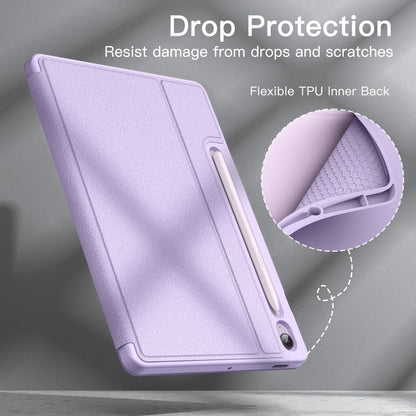 JETech Case for Samsung Galaxy Tab S10 Lite / S10 FE / S9 FE 10.9-Inch with S Pen Holder, Slim Folio Stand Protective Tablet Cover, Multi-Angle Viewing (Black)