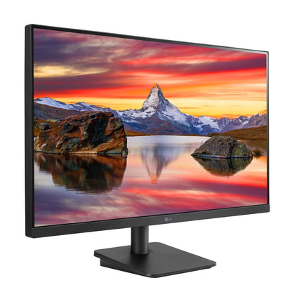 LG 27MP400-B 27” Full HD (FHD) (1920 x 1080) IPS Display with 3-Side Virtually Borderless Design & Mountable Monitor, 75hz, AMD FreeSync and OnScreen Control – Black