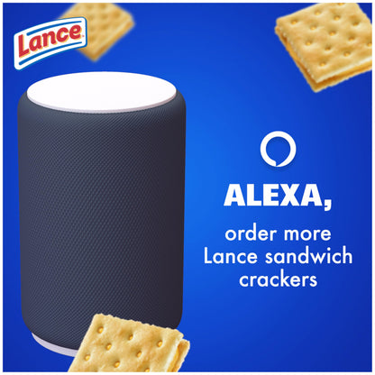 Lance Sandwich Crackers, Variety Pack, 3 Flavors, 20 Individually Wrapped Packs, 6 Sandwiches Each