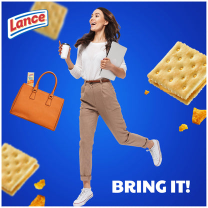 Lance Sandwich Crackers, Variety Pack, 3 Flavors, 20 Individually Wrapped Packs, 6 Sandwiches Each