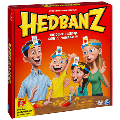 Hedbanz, Quick Question Picture Guessing Family Game for Game Night Headbands Board Game, for Adults and Kids Ages 7 and Up (Edition May Vary)