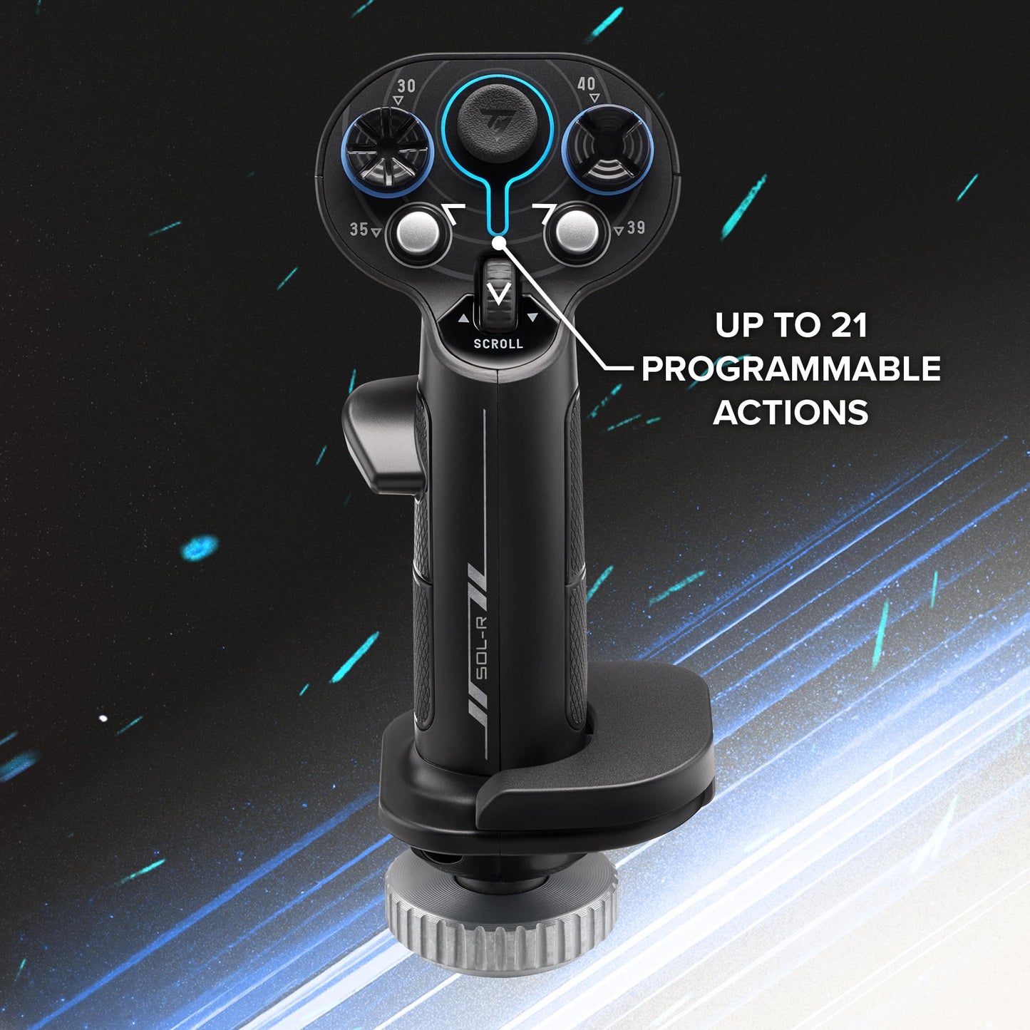 Thrustmaster Sol-R2 HOSAS Dual Flight Joysticks - Hall Effect Technology, 88 Buttons Space Sim Joystick for Flight Simulator - Compatible with PC