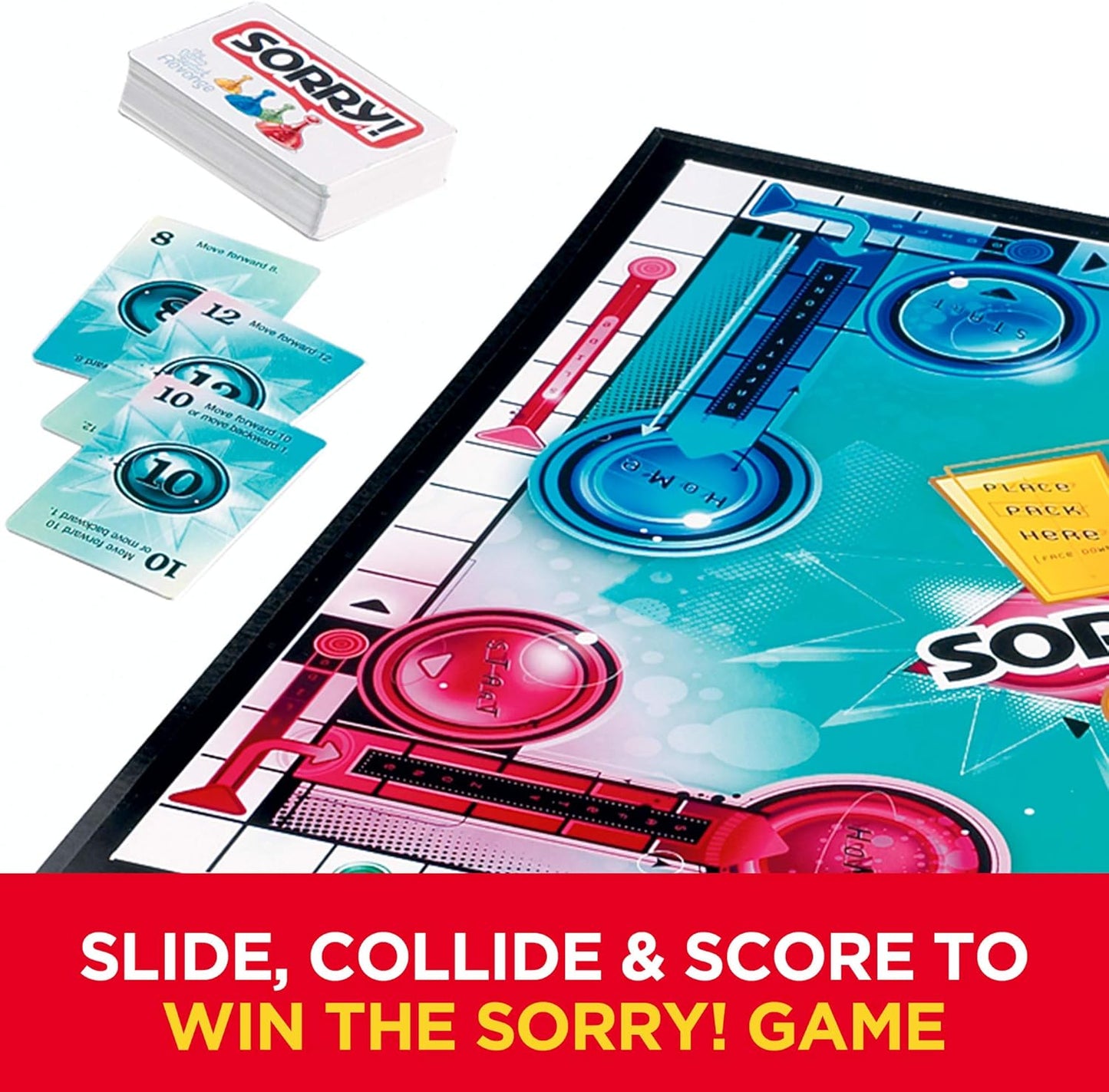 Sorry! Board Game for Kids Ages 6 and Up; Classic Hasbro Board Game; Each Player Gets 4 Pawns (Pawn Colors May Vary) – Amazon Exclusive